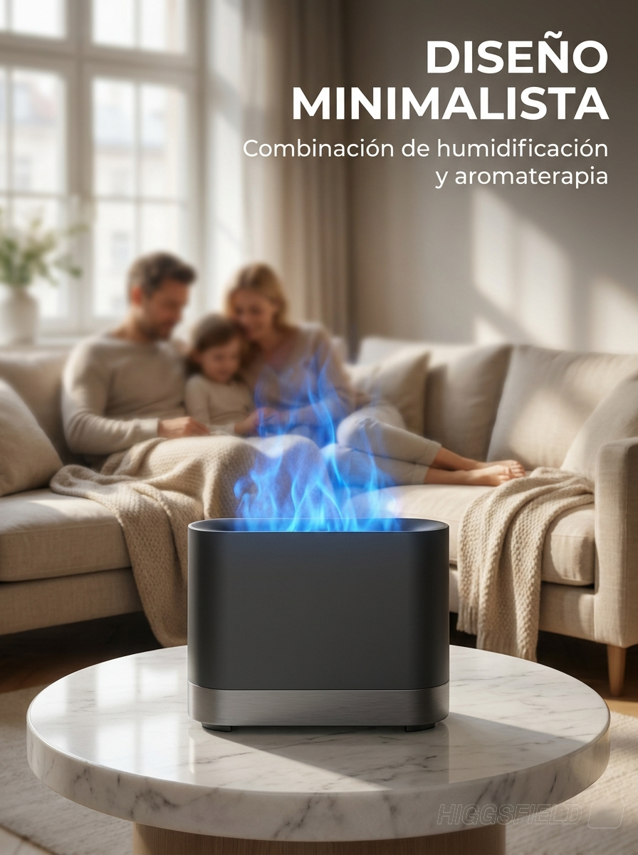 AuraVapor™ – Humidificador Llama Viva